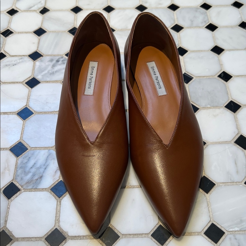 Never worn Emme Parsons leather flats